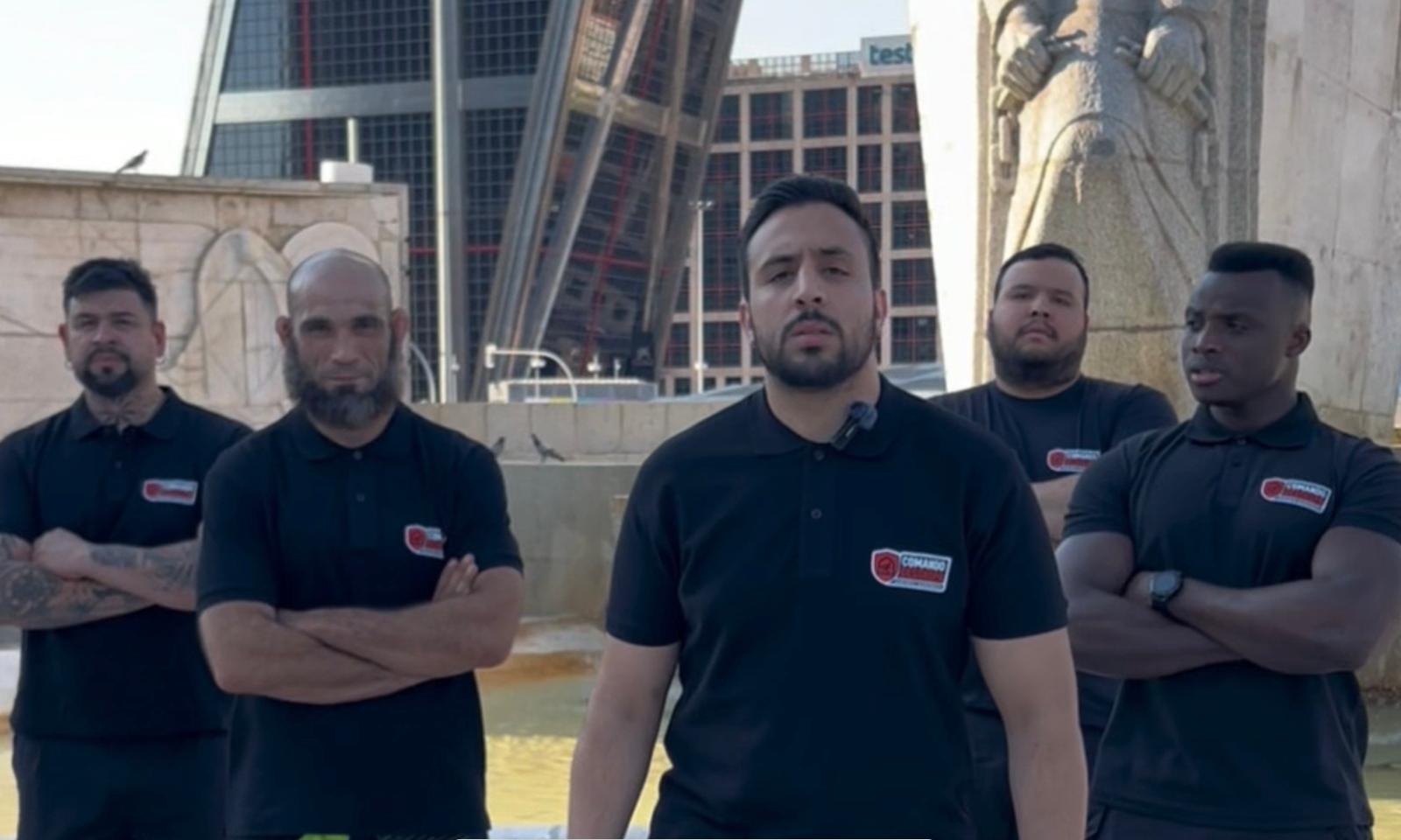 comando desokupa equipo en plaza castilla